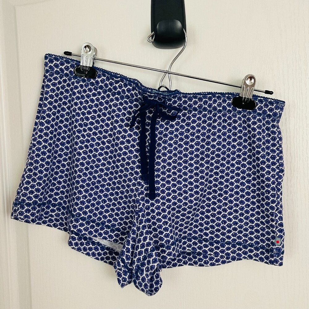 Jane & Bleeker New York Purple Floral Cotton Blend Sleep Shorts Size Medium